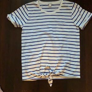 Jcrew front tie tee shirt.
